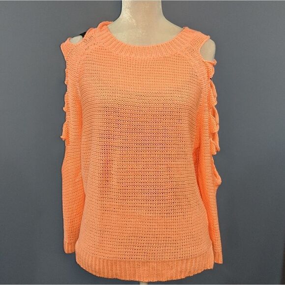 NWT Pippa Lynn Open Sleeve Peachy Sweater  🍑 - Picture 1 of 8
